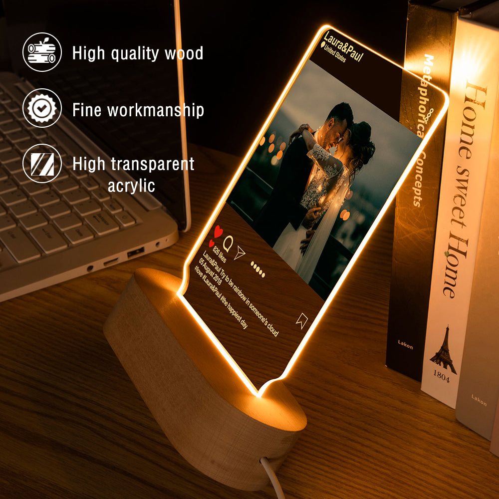 Personalized Instagram Style Led Lamp