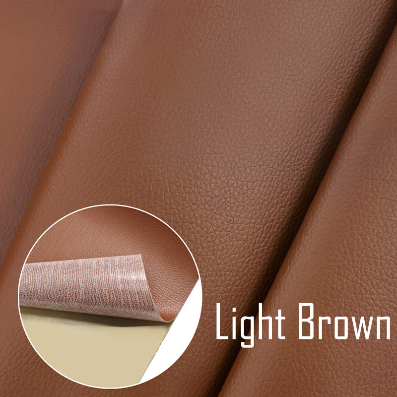 Self adhesive leather